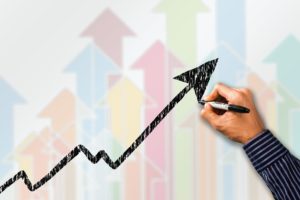 A propos, il y a une flèche qui monte comme les résultats s'améliorent en français.